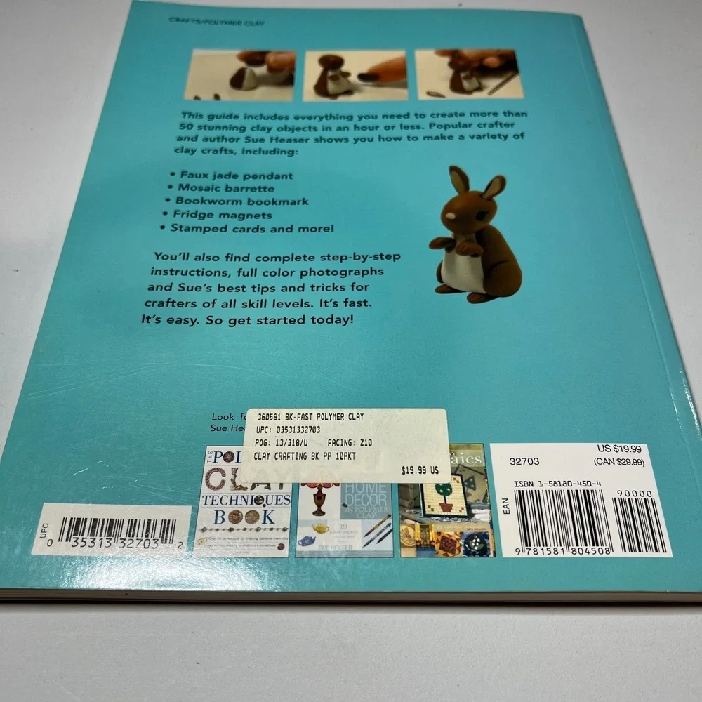 Polymer Clay Instruction Book Lot of 4 Crafting‎ Techniques Projects